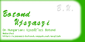 botond ujszaszi business card